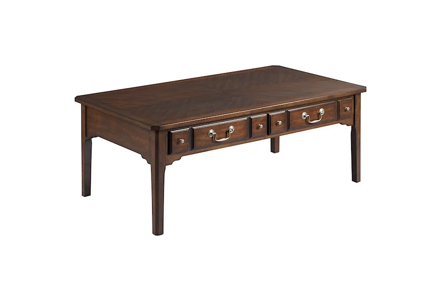 Arcadia Rectangular Cocktail Table by England at Arwood's Furniture