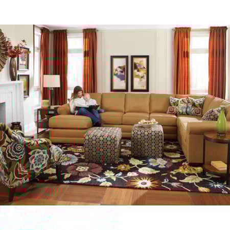 6 Seat Sectional with Chaise