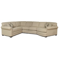 5 Seat Sectional Sofa with Cuddler