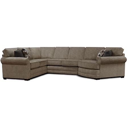 5 Seat Sectional Sofa with Cuddler