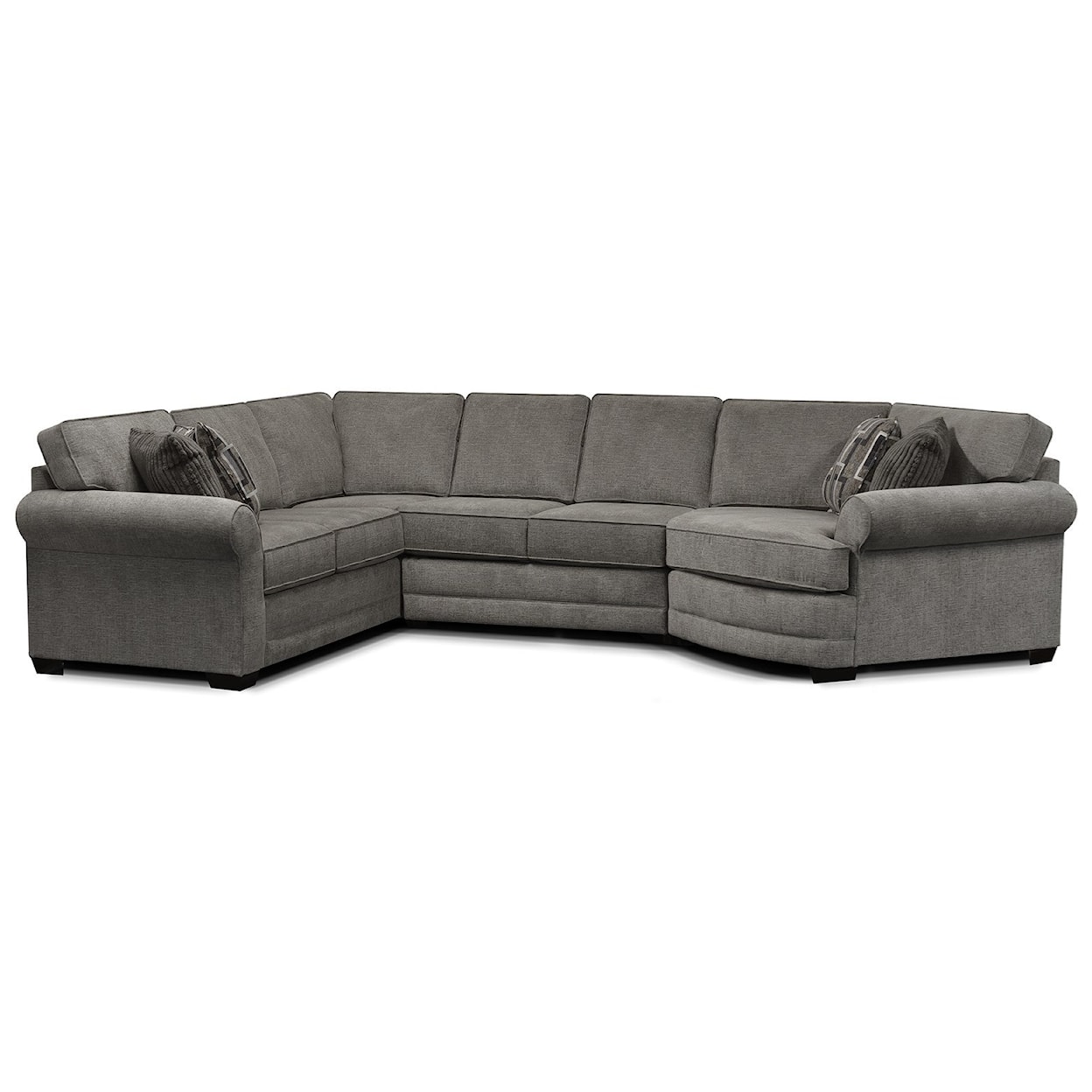 Tennessee Custom Upholstery 5630 Series 4-Piece Sectional Sofa Cuddler