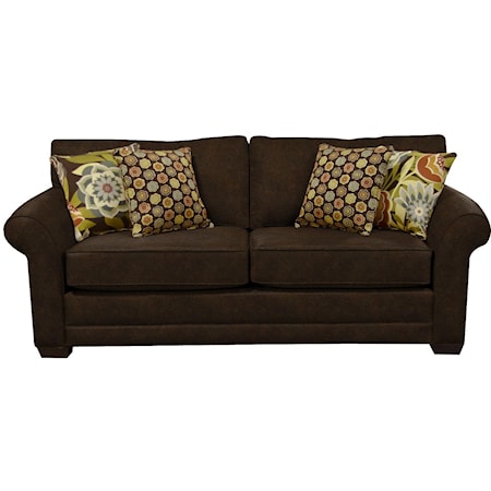 Casual Upholstered Stationary Sofa