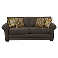 Casual Upholstered Stationary Sofa