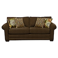 Casual Upholstered Stationary Sofa