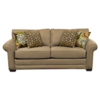 Casual Upholstered Stationary Sofa
