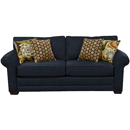 Plush Upholstered Queen Size Sleeper Sofa