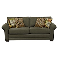 Contemporary Queen Sleeper Sofa with Comfort 3 Mattress