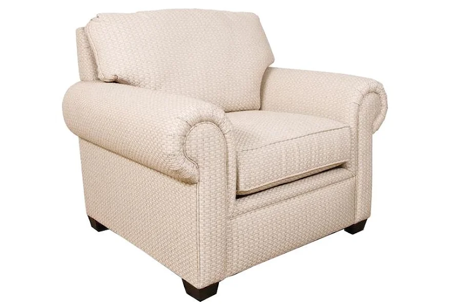 Brett Rolled Arm Chair by England at Z & R Furniture