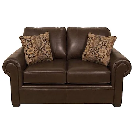 Leather Loveseat with Casual Furniture Style for Living Rooms