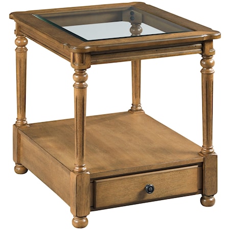 Rectangular Drawer End Table