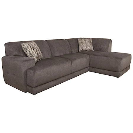 Contemporary Sectional Sofa with Right Facing Chaise