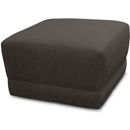 Contemporary Box Ottoman with Upholstered Base