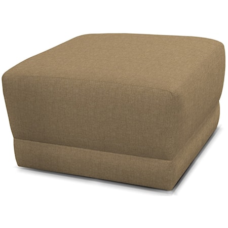 Contemporary Box Ottoman with Upholstered Base