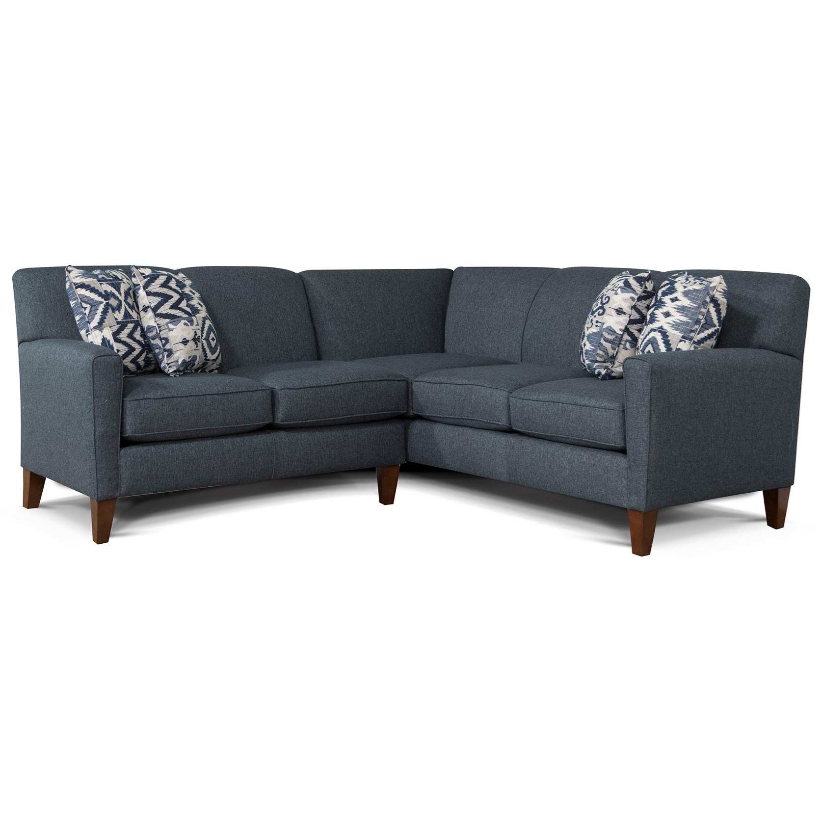 England Collegedale 6200-Sect 7648 Contemporary 2-Piece Sectional with Track Arms | Belfort Furniture | Sectional - Sofa Groups for Da Form 7648