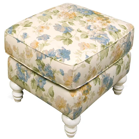 Traditional Upholstered Ottoman