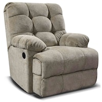 Rocker Recliner with Tufted Back