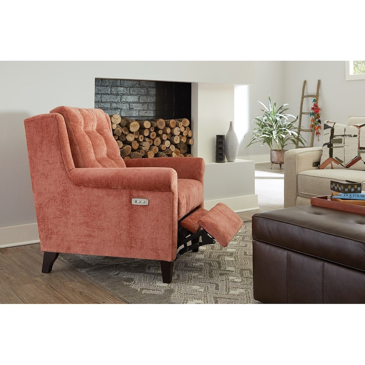 England Finley Chair with Power Ottoman