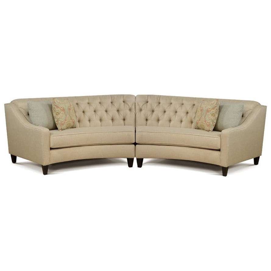 England 3F00 Series 3F0028x1+3F0027x1 7482 2 Piece Curved Sectional