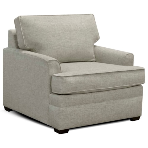 Transitional Chair with Flared Track Arms