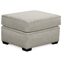 Casual Ottoman with Short Block Legs
