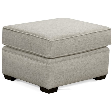 Casual Ottoman with Short Block Legs