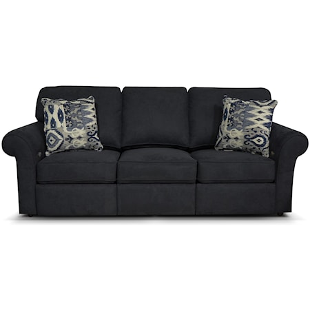 Transitional Double Power Reclining Sofa