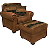 England 2260/N Series Upholstered Chair and Ottoman