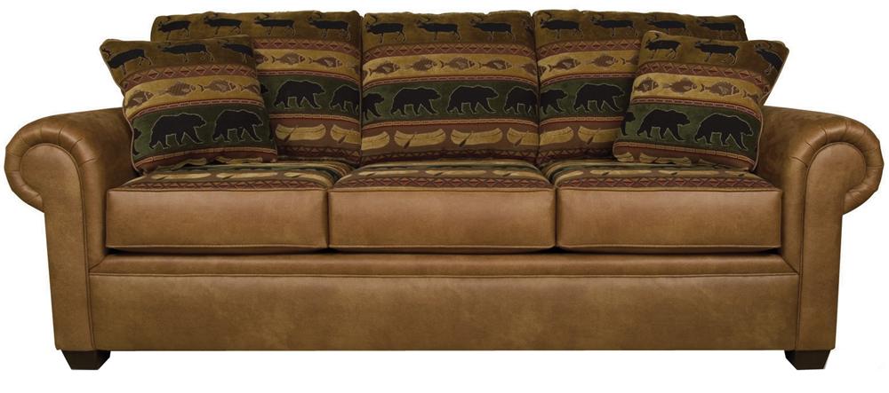 England 2260/N Series 2265 5692 Stationary Sofa with Large Rolled Arms Suburban Furniture