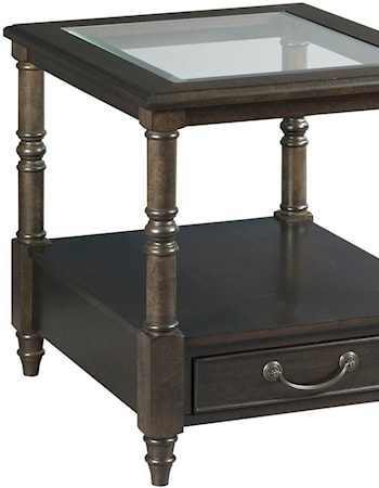 Rectangular Drawer End Table