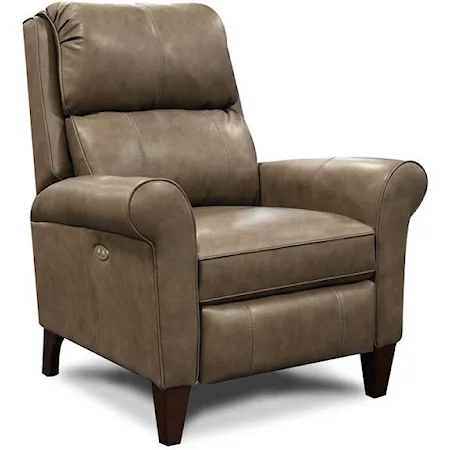 Transitional Leather Reclining Chair