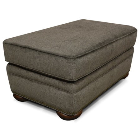 Ottoman with Nailhead Trim