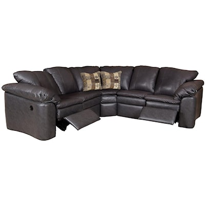 England 7300/L Series Leather 5-Piece Sectional Sofa