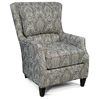 Transitional Club Chair with Plush Back