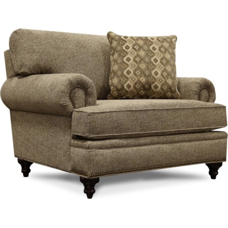 Chair & 1/2 with Nailhead Trim