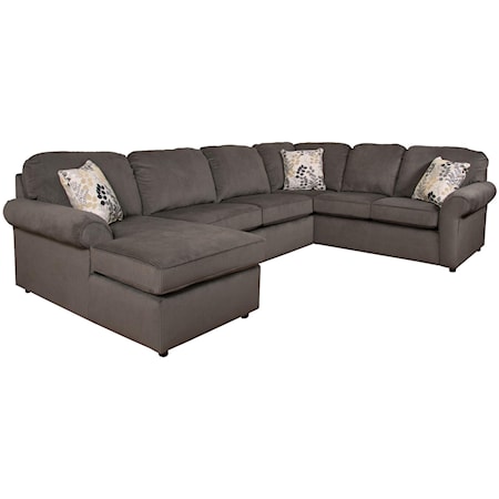 5-6 Seat Sectional with Visco Sleeper