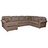 Dimensions 2400/X Series - Malibu 5-6 Seat Sectional with Visco Sleeper