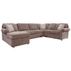 Dimensions 2400/X Series - Malibu 5-6 Seat Sectional with Visco Sleeper