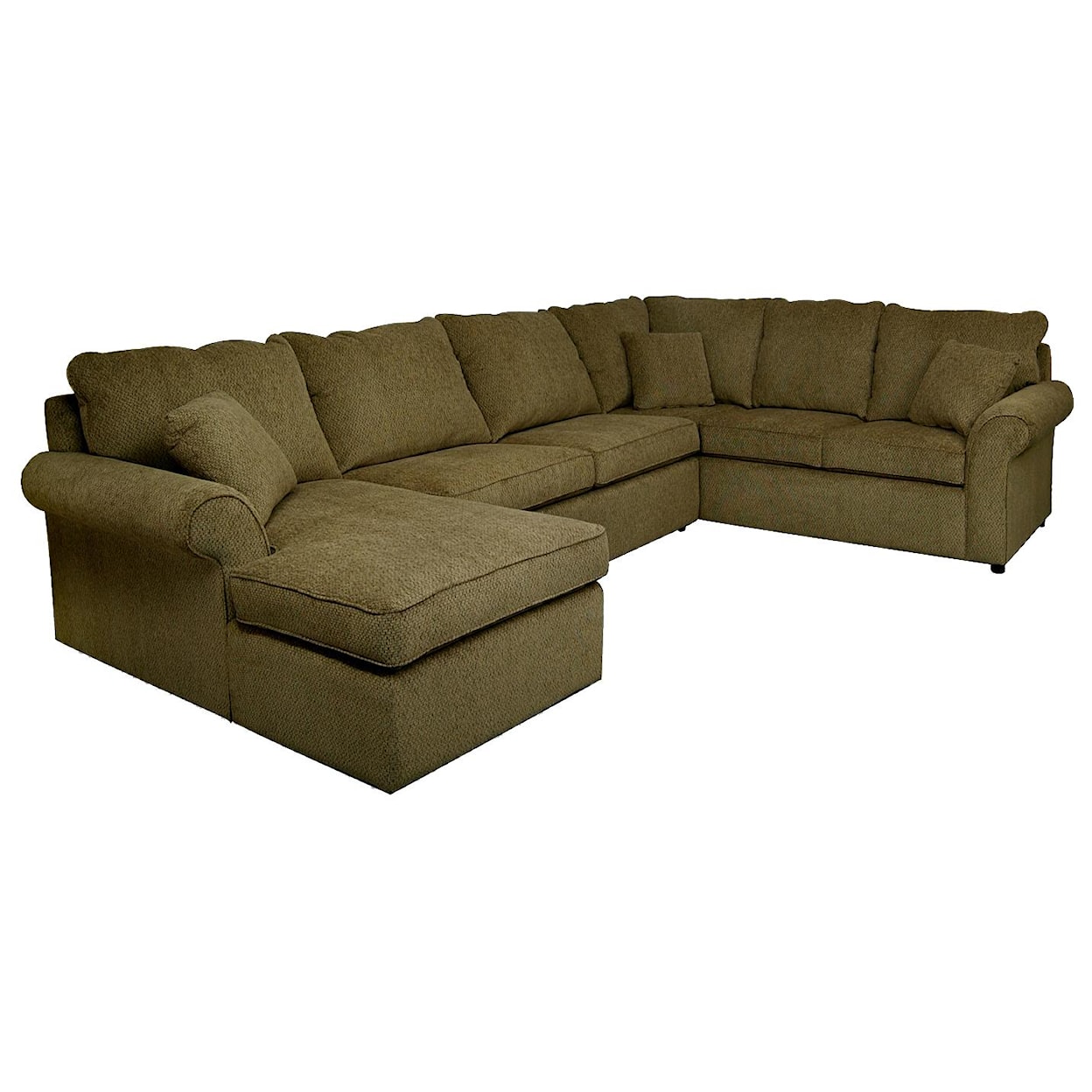 Dimensions 2400/X Series - Malibu 5-6 Seat Sectional with Visco Sleeper