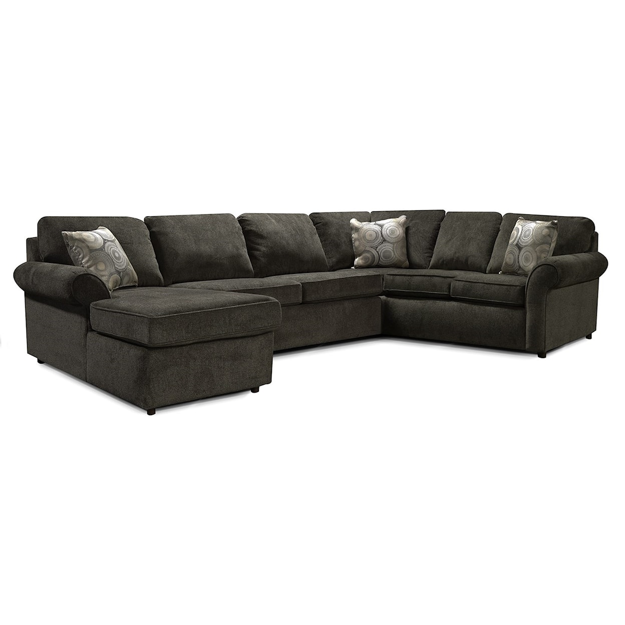 Dimensions 2400/X Series - Malibu 5-6 Seat (left side) Chaise Sectional