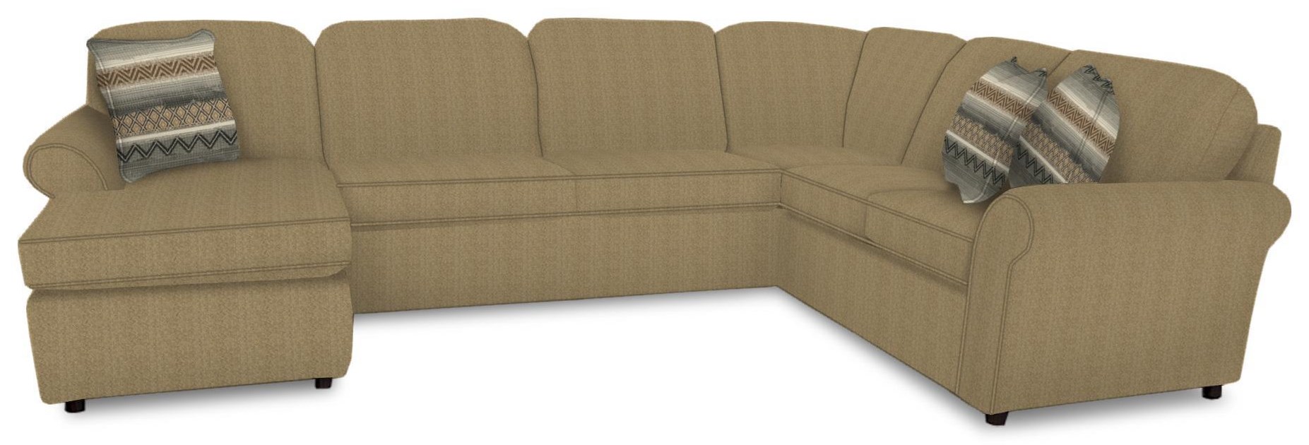 Lane radford fabric reclining sectional with queen sleeper store