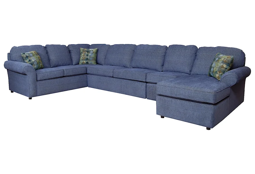 Malibu 6-7 Seat (right side) Chaise Sectional by England at Fashion Furniture