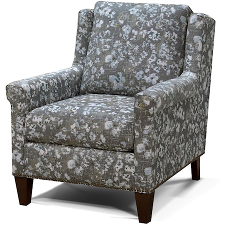 Transitional Chair with Nailhead Trim