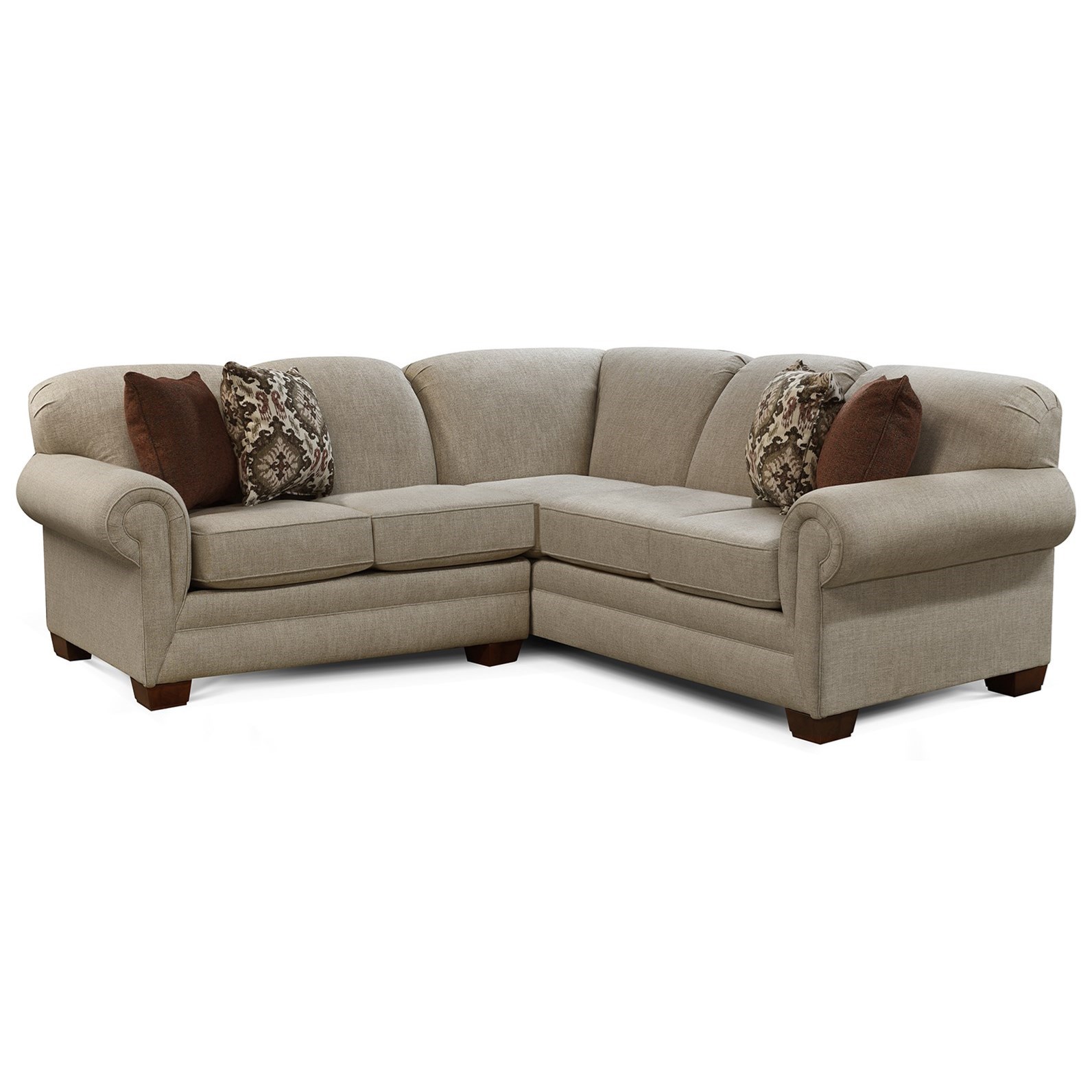 England Monroe Traditional 2Piece Sectional Find Your Furniture Sectional Sofas