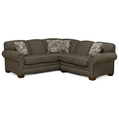 Transitional 2-Piece Sofa Sectional