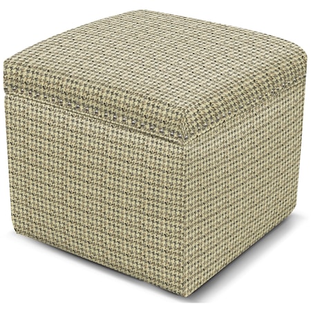 Storage Ottoman with Nailhead Trim