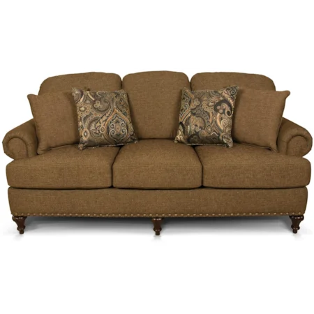 Traditional Upholstered Sofa