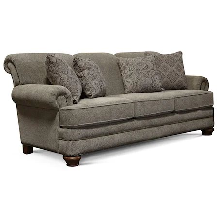 Traditional Sofa with Nailhead Trim