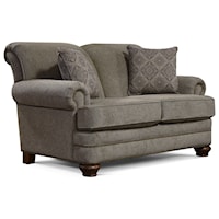 Traditional Loveseat with Nailhead Trim