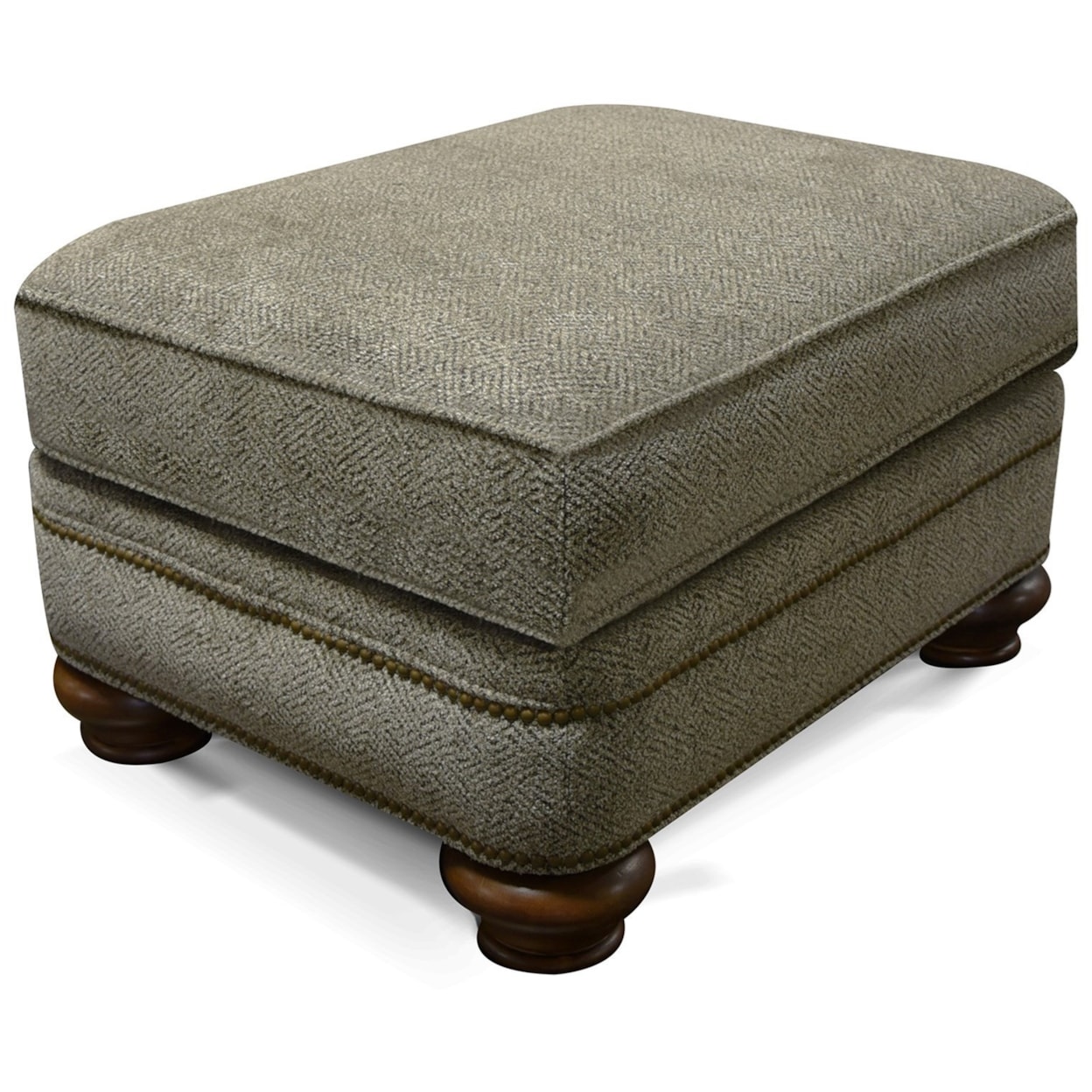 Tennessee Custom Upholstery 5Q00/N Series Ottoman with Nailhead Trim