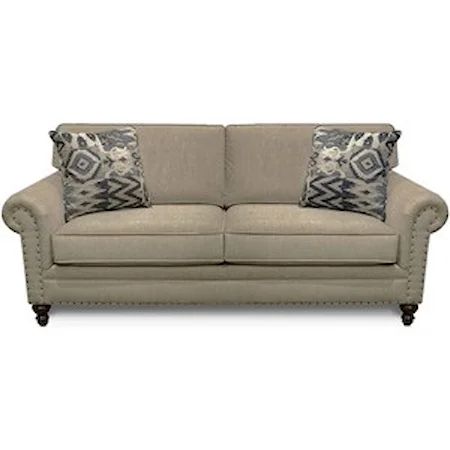 Traditional Sofa w/ Nail Head Trim